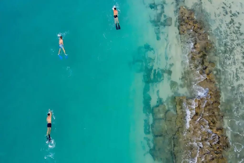 Swimming at Thanda Island