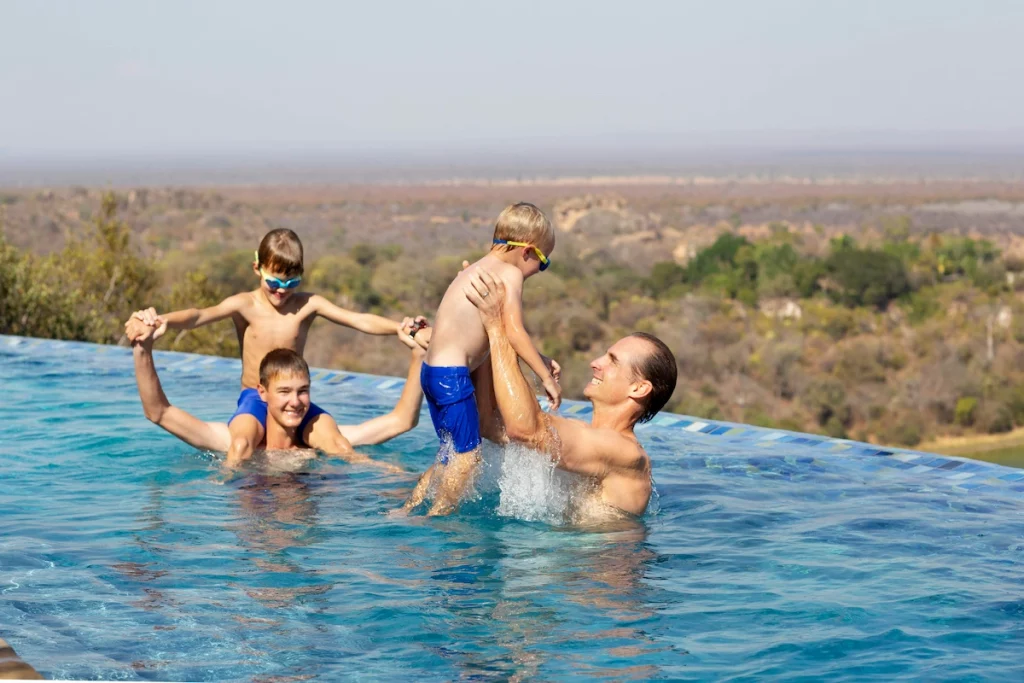 Family safari at Singita sasakwa lodge