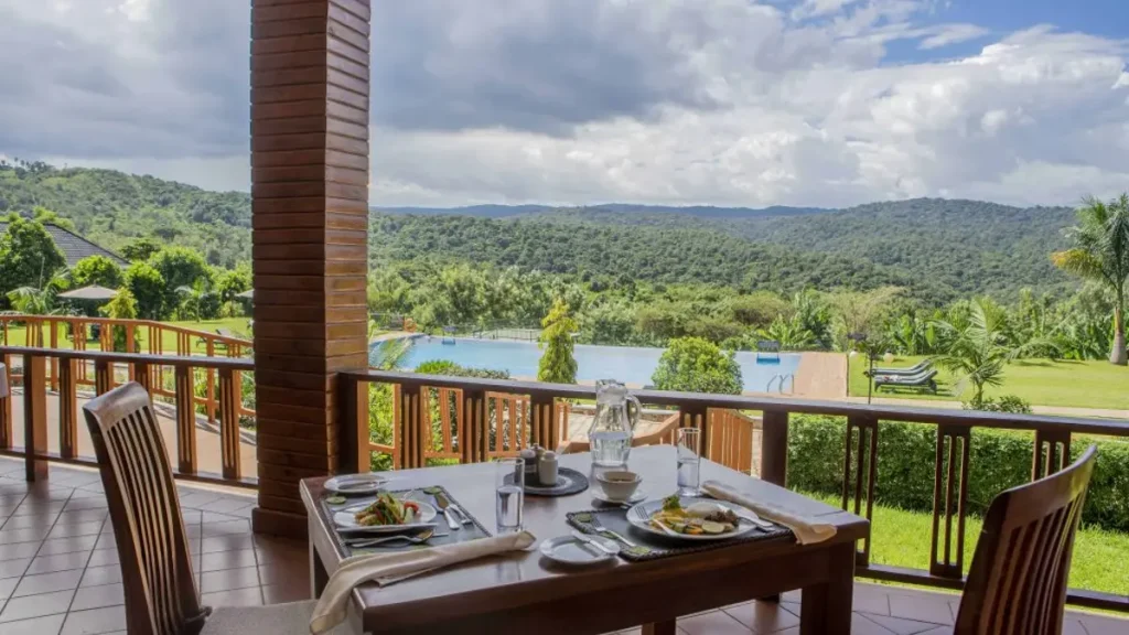 The Views of Ngorongoro Highlands from the Ngorongoro Coffee Lodge